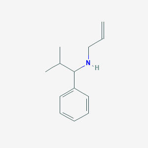 molecular formula C13H19N B13281938 (2-Methyl-1-phenylpropyl)(prop-2-en-1-yl)amine 