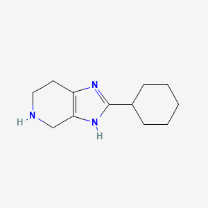 molecular formula C12H19N3 B13281960 2-Cyclohexyl-1H,4H,5H,6H,7H-imidazo[4,5-c]pyridine 