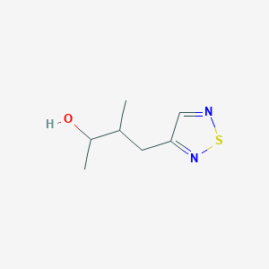 molecular formula C7H12N2OS B13281964 3-Methyl-4-(1,2,5-thiadiazol-3-yl)butan-2-ol 
