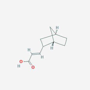 molecular formula C10H14O2 B13282006 3-[(1S,4R)-Bicyclo[2.2.1]heptan-2-yl]prop-2-enoic acid 