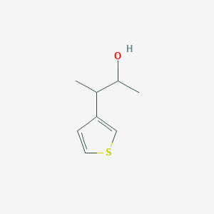 molecular formula C8H12OS B13282050 3-(Thiophen-3-yl)butan-2-ol 