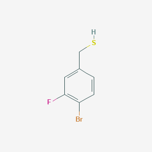molecular formula C7H6BrFS B13282110 (4-Bromo-3-fluorophenyl)methanethiol 