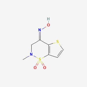 B1328214 (4Z)-2-methyl-2,3-dihydro-4H-thieno[2,3-e][1,2]thiazin-4-one oxime 1,1-dioxide CAS No. 1030422-56-0