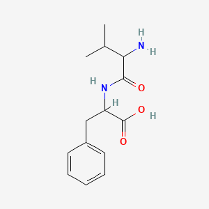 molecular formula C14H20N2O3 B13282147 N-Valylphenylalanine CAS No. 75946-40-6