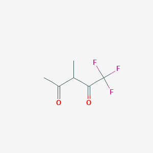 molecular formula C6H7F3O2 B13282194 1,1,1-Trifluoro-3-methyl-2,4-pentanedione 