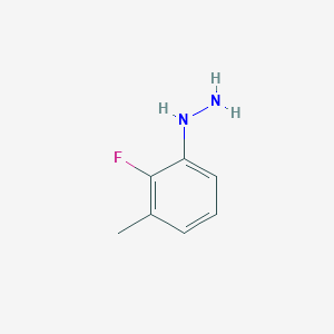 molecular formula C7H9FN2 B13282288 (2-Fluoro-3-methylphenyl)hydrazine 