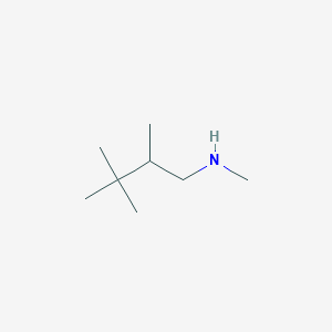 molecular formula C8H19N B13282298 Methyl(2,3,3-trimethylbutyl)amine 