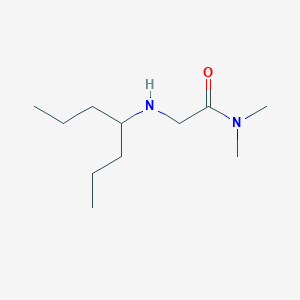 molecular formula C11H24N2O B13282316 2-[(Heptan-4-yl)amino]-N,N-dimethylacetamide 