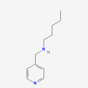 molecular formula C11H18N2 B13282383 N-(pyridin-4-ylmethyl)pentan-1-amine CAS No. 869942-03-0