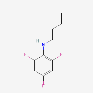 molecular formula C10H12F3N B13282416 N-butyl-2,4,6-trifluoroaniline 