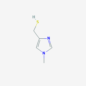 molecular formula C5H8N2S B13282429 (1-Methyl-1H-imidazol-4-yl)methanethiol 