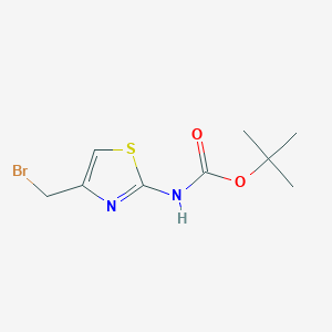 molecular formula C9H13BrN2O2S B1328246 tert-Butyl (4-(bromomethyl)thiazol-2-yl)carbamate CAS No. 1001419-35-7