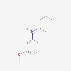 molecular formula C13H21NO B13282675 3-methoxy-N-(4-methylpentan-2-yl)aniline 