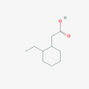 molecular formula C10H18O2 B13282742 2-(2-Ethylcyclohexyl)acetic acid 