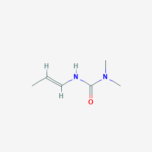 molecular formula C6H12N2O B132828 1,1-dimethyl-3-[(E)-prop-1-enyl]urea CAS No. 143470-10-4