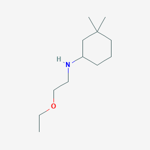 molecular formula C12H25NO B13282831 N-(2-ethoxyethyl)-3,3-dimethylcyclohexan-1-amine 