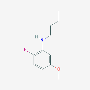 molecular formula C11H16FNO B13282892 N-Butyl-2-fluoro-5-methoxyaniline 
