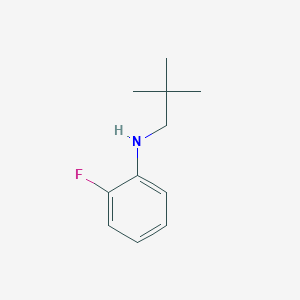molecular formula C11H16FN B13282910 N-(2,2-dimethylpropyl)-2-fluoroaniline 