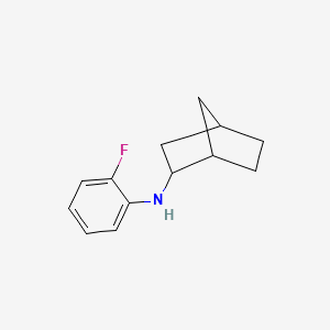 molecular formula C13H16FN B13282960 N-(2-Fluorophenyl)bicyclo[2.2.1]heptan-2-amine 