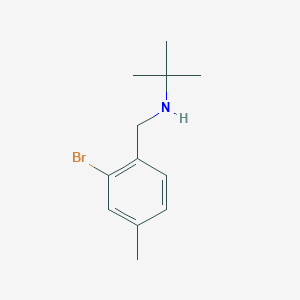 molecular formula C12H18BrN B13282995 [(2-Bromo-4-methylphenyl)methyl](tert-butyl)amine 