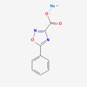 molecular formula C9H5N2NaO3 B13283128 Sodium 5-phenyl-1,2,4-oxadiazole-3-carboxylate 