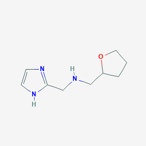 molecular formula C9H15N3O B13283184 (1H-Imidazol-2-ylmethyl)(oxolan-2-ylmethyl)amine 