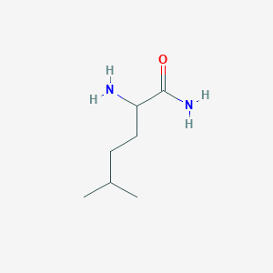 molecular formula C7H16N2O B13283290 2-Amino-5-methylhexanamide 
