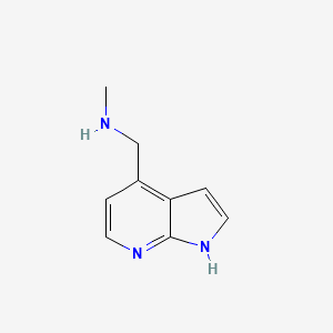 molecular formula C9H11N3 B13283315 Methyl({1H-pyrrolo[2,3-b]pyridin-4-yl}methyl)amine 