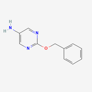 molecular formula C11H11N3O B13283316 2-(Benzyloxy)pyrimidin-5-amine 