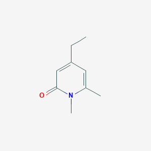 molecular formula C9H13NO B13283331 4-Ethyl-1,6-dimethyl-1,2-dihydropyridin-2-one 