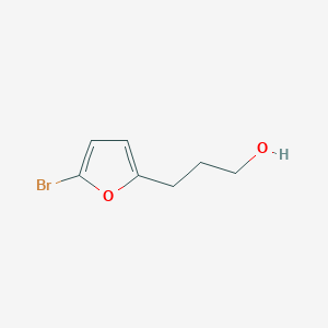 molecular formula C7H9BrO2 B13283406 3-(5-Bromofuran-2-yl)propan-1-ol 