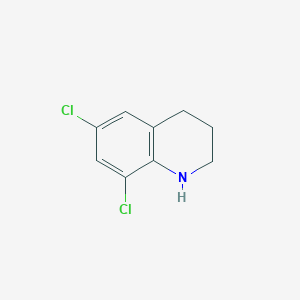 molecular formula C9H9Cl2N B13283446 6,8-Dichloro-1,2,3,4-tetrahydroquinoline 