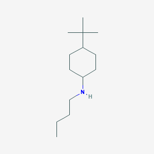 molecular formula C14H29N B13283461 N-butyl-4-tert-butylcyclohexan-1-amine 