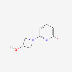 molecular formula C8H9FN2O B13283625 1-(6-Fluoropyridin-2-yl)azetidin-3-ol 