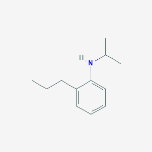 molecular formula C12H19N B13283649 N-(propan-2-yl)-2-propylaniline 