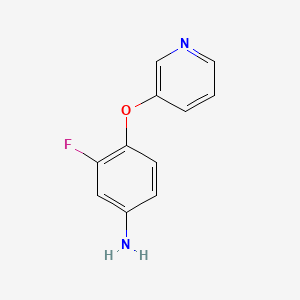 molecular formula C11H9FN2O B1328376 3-Fluoro-4-(3-pyridinyloxy)aniline CAS No. 742682-78-6