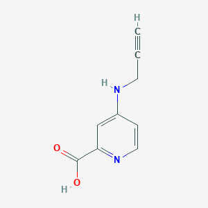 molecular formula C9H8N2O2 B13283811 4-[(Prop-2-YN-1-YL)amino]pyridine-2-carboxylic acid 
