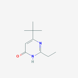 molecular formula C10H16N2O B13283816 6-Tert-butyl-2-ethyl-pyrimidin-4-OL 