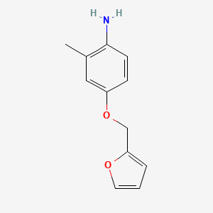 molecular formula C12H13NO2 B1328382 4-(2-Furylmethoxy)-2-methylaniline CAS No. 946699-39-4