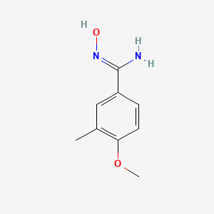 molecular formula C9H12N2O2 B13283835 N'-hydroxy-4-methoxy-3-methylbenzene-1-carboximidamide 