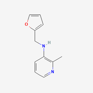 molecular formula C11H12N2O B13283857 N-(furan-2-ylmethyl)-2-methylpyridin-3-amine 