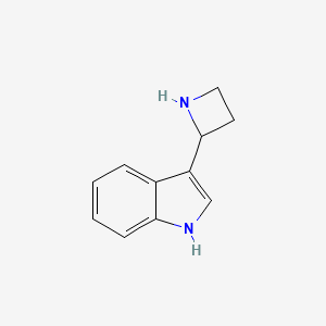 molecular formula C11H12N2 B13283957 3-(azetidin-2-yl)-1H-indole 