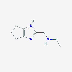 molecular formula C9H15N3 B13283991 ({1H,4H,5H,6H-cyclopenta[d]imidazol-2-yl}methyl)(ethyl)amine 