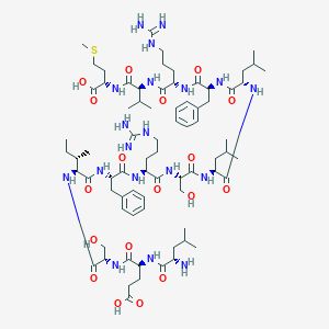molecular formula C75H123N19O18S B013284 H-Leu-Glu-Ser-Ile-Phe-Arg-Ser-Leu-Leu-Phe-Arg-Val-Met-OH CAS No. 271246-66-3