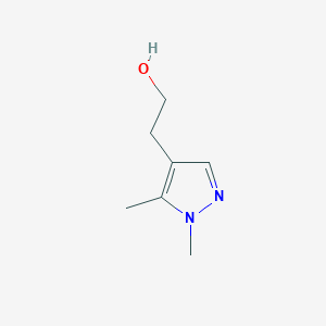 molecular formula C7H12N2O B13284046 2-(1,5-Dimethyl-1H-pyrazol-4-yl)ethan-1-ol 