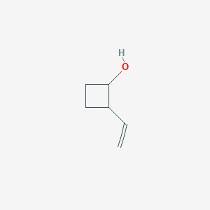 molecular formula C6H10O B13284092 2-Ethenylcyclobutan-1-ol CAS No. 104745-50-8