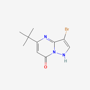 molecular formula C10H12BrN3O B13284103 3-Bromo-5-tert-butylpyrazolo[1,5-A]pyrimidin-7-OL 