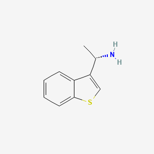 molecular formula C10H11NS B13284129 (1S)-1-Benzo[B]thiophen-3-ylethylamine 