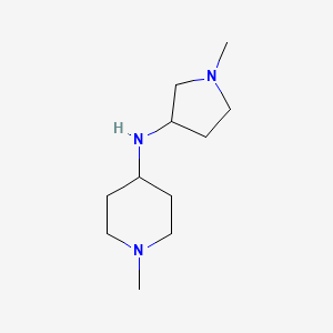molecular formula C11H23N3 B13284149 1-methyl-N-(1-methylpyrrolidin-3-yl)piperidin-4-amine 