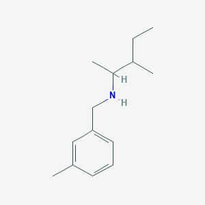 molecular formula C14H23N B13284171 (3-Methylpentan-2-yl)[(3-methylphenyl)methyl]amine 
